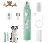 Concertchop Dog Nail Grinder, Concertchop Nail Trimmer, 3 Grinding Modes & 2 Levels, Ultra-Quiet Operation - Smart LED Pet Grinder, USB Charge - Pet Paws Grooming Smoothing Tool (Green)