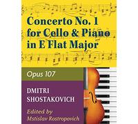Concerto No. 1, Op. 107 By Dmitri Shostakovich. Edited By Rostropovich. For Cello and Piano Accompaniment. 20th Century. Difficulty: Difficult. Instrumental Solo Book. Composed 1959.