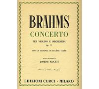 Concerto per violino e orchestra in Re Maggiore. Op. 77. Riduzione per violino e pianoforte. Revisione di Joseph Szigeti con la cadenza di E. Ysaye. Testo italiano, francese e inglese