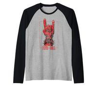 Concerto Rock & Roll Devil's Salute Rocker Maglia con Maniche Raglan