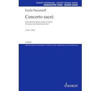 Concerto sacré: pour piano (à quatre mains) et chœur. mixed choir (SATB) • piano (4 hands) (2 player). Partition de chœur.