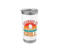 Concesso in licenza a Grill Bicchiere termico in acciaio inox doppia parete