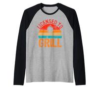 Concesso in Licenza a Grill Maglia con Maniche Raglan