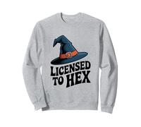 Concesso in Licenza a Hex Funny Witch Halloween Felpa