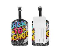 Concetto di educazione Lavagna Etichette per bagagli da viaggio Etichetta per bagagli in pelle 1 pezzo