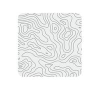 Concetto di mappa topografica Topo Contour Nature, adesivi magnetici per frigorifero in acrilico, magneti per lavagna bianca per la decorazione di cucina e mobili,Piazza