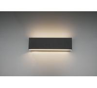 CONCHA APPLIQUE LED 6W · 2x 600lm, 3000K BI-EMISSIONE METALLO COLORE ANTRECITE CON REGOLAZIONE D'INTENSITA' 3 STEP AD INTERRUTTORE L. 28CM P. 4,5CM