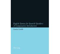 Concha Castillo English Syntax for Spanish Speakers (Tascabile)