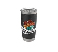 Concha Life Loves Bread Dolce Pane Messicano Cibo Conchas Bicchiere termico in acciaio inox doppia parete