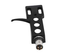 Conchiglia Fono, con 4 Fili, Sostituzione Universale del Supporto Portatestina del Giradischi, Montanti Standard a Baionetta a S H 4, Lega di Alluminio (BLACK)