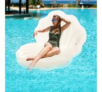 Conchiglia gonfiabile piscina galleggiante materasso ad aria piscina adulti conchiglie piscina parchi acquatici