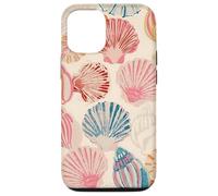 Conchiglia Vintage Spiaggia Tropicale Costiera Estetica Custodia per iPhone 12/12 Pro