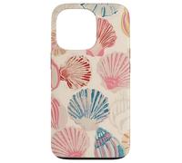 Conchiglia Vintage Spiaggia Tropicale Costiera Estetica Custodia per iPhone 13 Pro