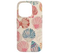 Conchiglia Vintage Spiaggia Tropicale Costiera Estetica Custodia per iPhone 14 Pro