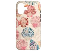 Conchiglia Vintage Spiaggia Tropicale Costiera Estetica Custodia per iPhone 16