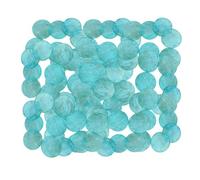 Conchiglie artigianali - Set di 100 pezzi 5 cm Decorazione naturale - Anelli di conchiglie con foro per la creazione | Gioielli, ghirlande, paralumi, pareti, casa