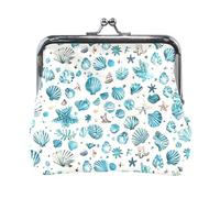 Conchiglie Corallo Stella Marina PU Cuoio Piccolo Portamonete Portatile Contanti Portamonete per Uomo Donna Viaggio