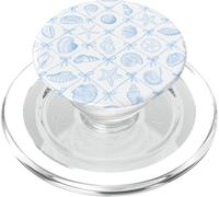 Conchiglie costiere preppy, stelle marine e fiocchi in azzurro PopSockets PopGrip per MagSafe