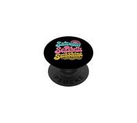 Conchiglie d'acqua salata Sunshine Retro Seashell Estate PopSockets PopGrip Adesivo