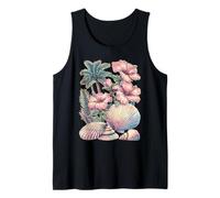 Conchiglie Floreali Palme Dreamy Art Beach Summer Flowers Canotta