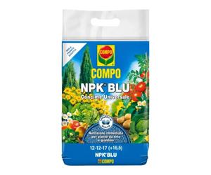 Concime BLU Universale COMPO 5KG Granulare per fiori, orto, prato, giardino