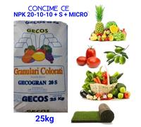 CONCIME ce NPK 20-10-10 + S + MICRO DA KG 25 CONCIME Orticole, Frutteto, Uliveto