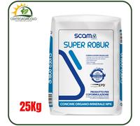 CONCIME FERTILIZZANTE SCAM SUPER ROBUR ORGANO MINERALE 25KG NPK 15-5-5 GRANULARE