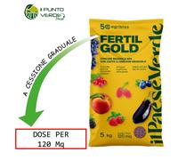 Concime Granulare NPK GOLD 5 kg per Orto Agrumi Prato Giardino NUTRE 120 GIORNI