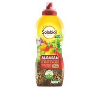 Solabiol Algasan, Concime Liquido Biologico Universale a Base di Alghe Brune con Tecnologia Natural Booster, 1L