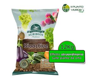 CONCIME ORGANICO 4 - 8 - 12 Kg BIOACTIVE contiene TRICODERMA Agribios