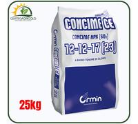 CONCIME ORGANO-MINERALI ORMIN NPK 12-12-17 UNIVERSALE 25KG BASSO TENORE DI CLORO