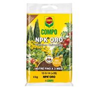 Concime Universale Granulare NPK ORO COMPO - Lenta cessione, orto e frutti 4KG