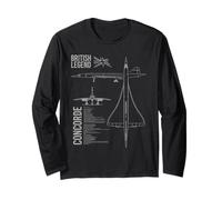 Concorde Airliner Aircraft Maglia a Manica