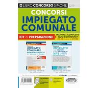 Concorsi impiegato comunale. Kit di preparazione. Manuale completo+Quiz commentati