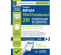 Concorsi RIPAM 2026: 1340 Funzionari - 219 Funzionari economici: Teoria e test per la prova scritta unica