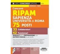Concorsi RIPAM Sapienza Università di Roma 75 posti, 33 collabora