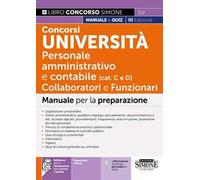 Concorsi Università Personale amministrativo e contabile (cat. C e D) - Collaboratori e Funzionari - Manuale per la preparazione