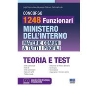 Concorso 1248 Funzionari Ministero dell'Interno MATERIE COMUNI a tutti i profili