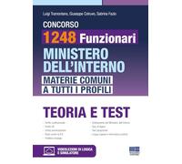 Concorso 1248 Funzionari Ministero Dell'Interno. Materie Comuni A Tutti I Profil