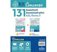 Concorso 131 assistenti aministrativi ASL Roma 3: kit completo
