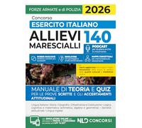 Concorso 140 Allievi Marescialli Esercito Italiano Manuale di teoria e quiz 2026
