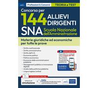 Concorso 144 Allievi Dirigenti SNA (Scuola Nazionale dell'Amministrazione)...