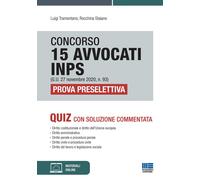 Concorso 15 avvocati INPS (G.U. 27 novembre 2020, n. 93). Prova p