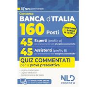 Concorso 160 posti Banca d'Italia. 45 esperti (cod. A) e 45 assistenti (cod. B). Quiz commentati per la prova preselettiva