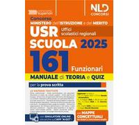 Concorso 161 funzionari USR, Ministero Istruzione e Merito. Manuale per il concorso con teoria e quiz. Con software di simulazione