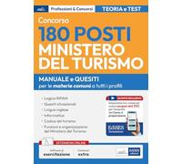 Concorso 180 posti Ministero del Turismo: manuale con le materie comuni a tutti i profili