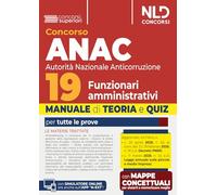 Concorso 19 funzionari amministrativi ANAC. Manuale di teoria e quiz 2026. Con espansione online