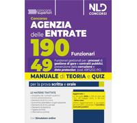 Concorso 190 posti Agenzia delle Entrate. Manuale + Quiz per il profilo 49...