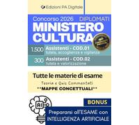 Concorso 2026 Ministero Cultura (MIC) - 1800 Assistenti Diplomati (Cod.01, Cod.02): Manuale di Preparazione Completo per la Prova Scritta + Simulazione Quiz con Intelligenza Artificiale