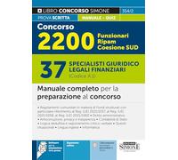 CONCORSO 2200 FUNZIONARI RIPAM COESIONE SUD - 37 SPECIALISTI GIURIDICO LEGALI -
